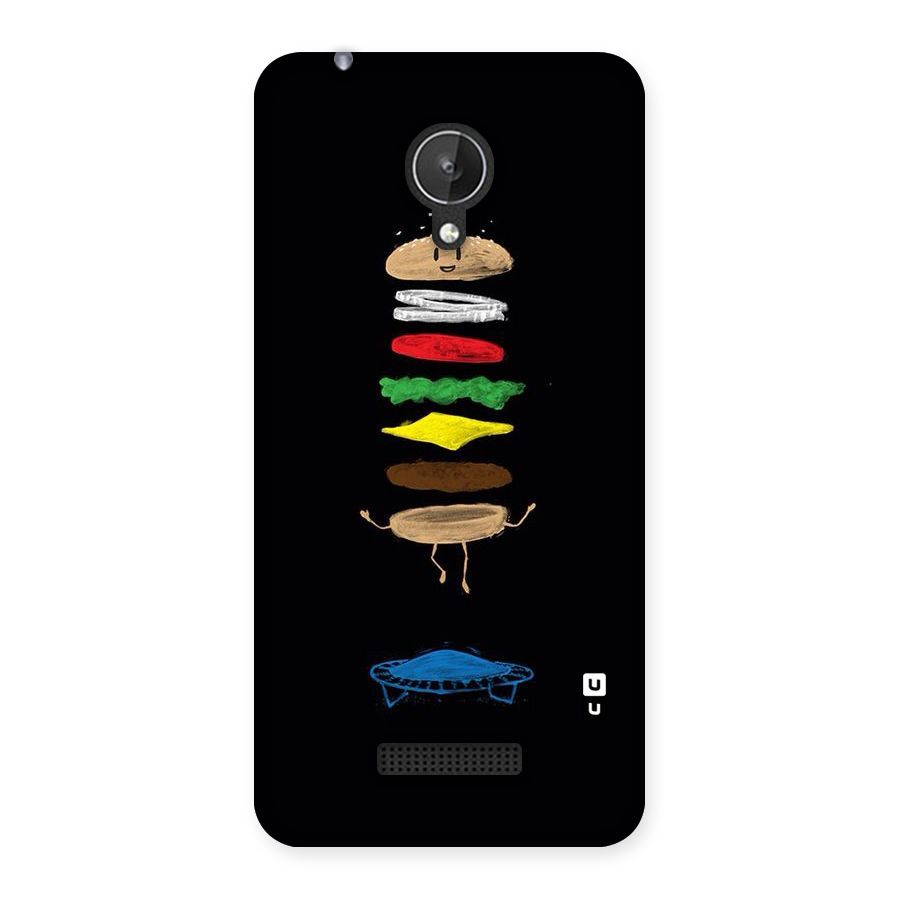 Burger Jump Back Case for Micromax Canvas Spark Q380