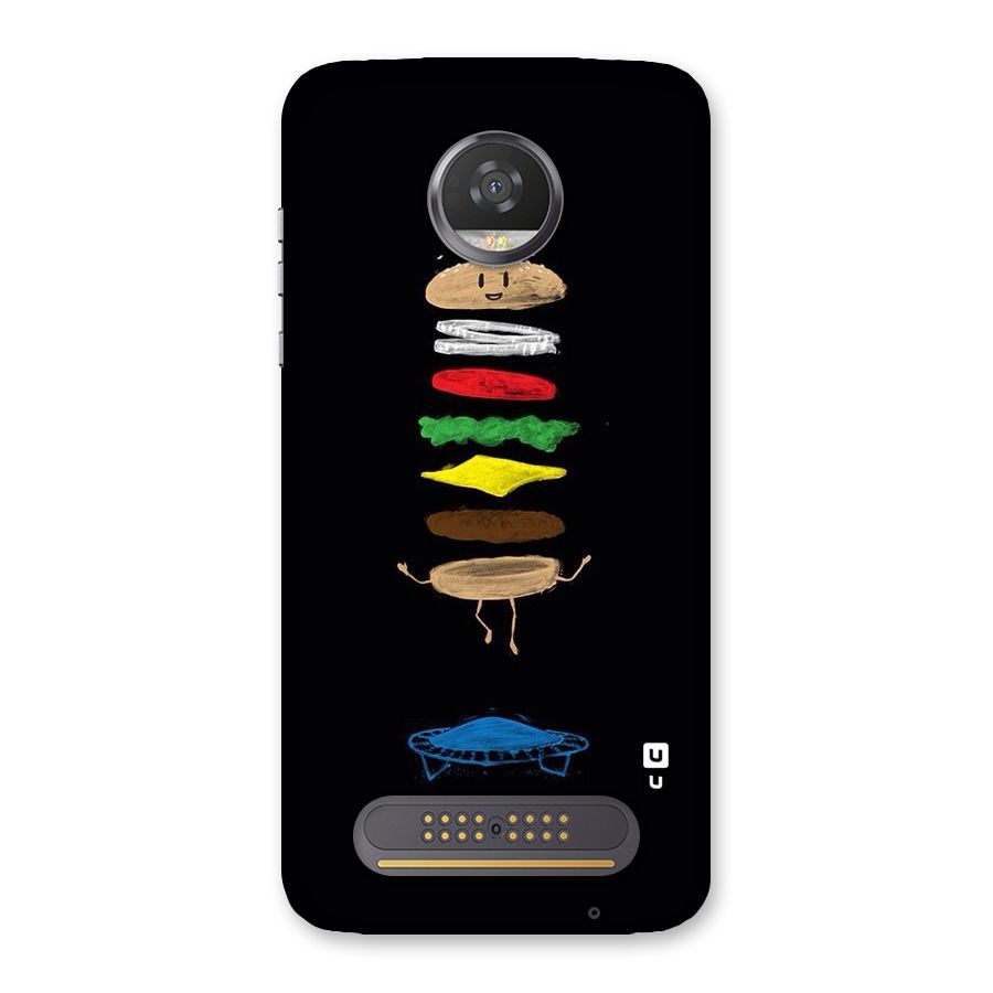 Burger Jump Back Case for Moto Z2 Play