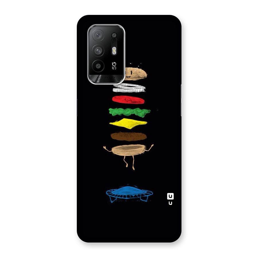 Burger Jump Back Case for Oppo F19 Pro Plus 5G
