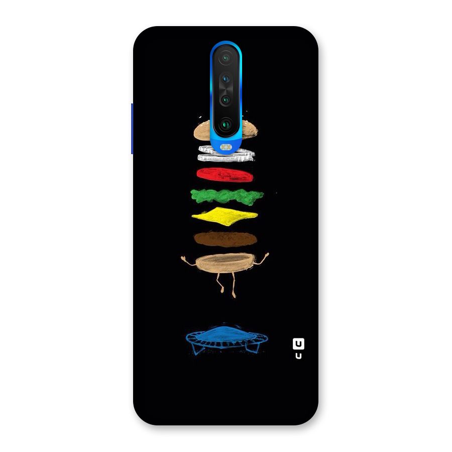 Burger Jump Back Case for Poco X2