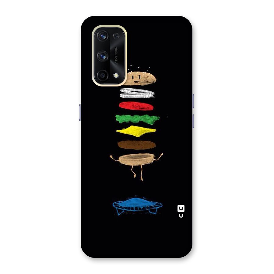 Burger Jump Glass Back Case for Realme X7 Pro