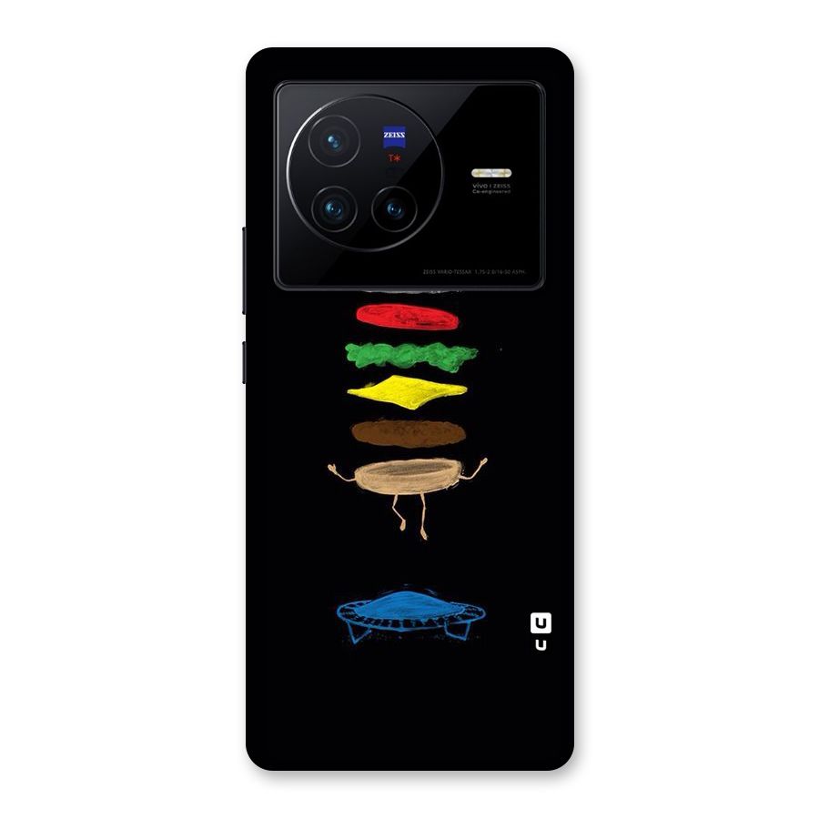 Burger Jump Back Case for Vivo X80