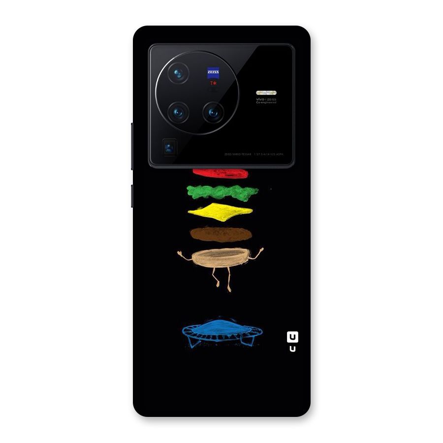 Burger Jump Back Case for Vivo X80 Pro