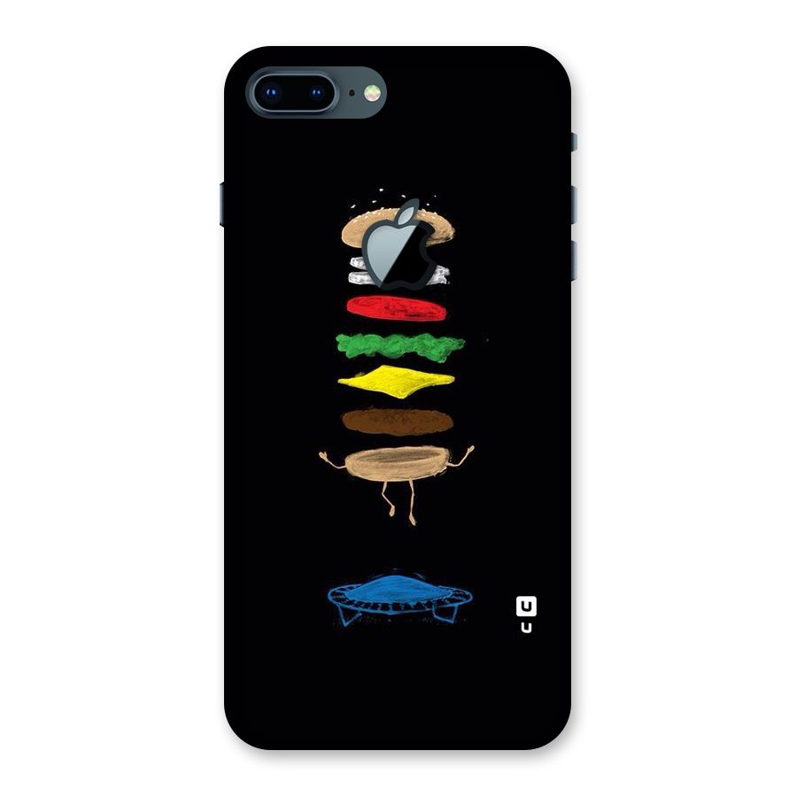 Burger Jump Back Case for iPhone 7 Plus Apple Cut