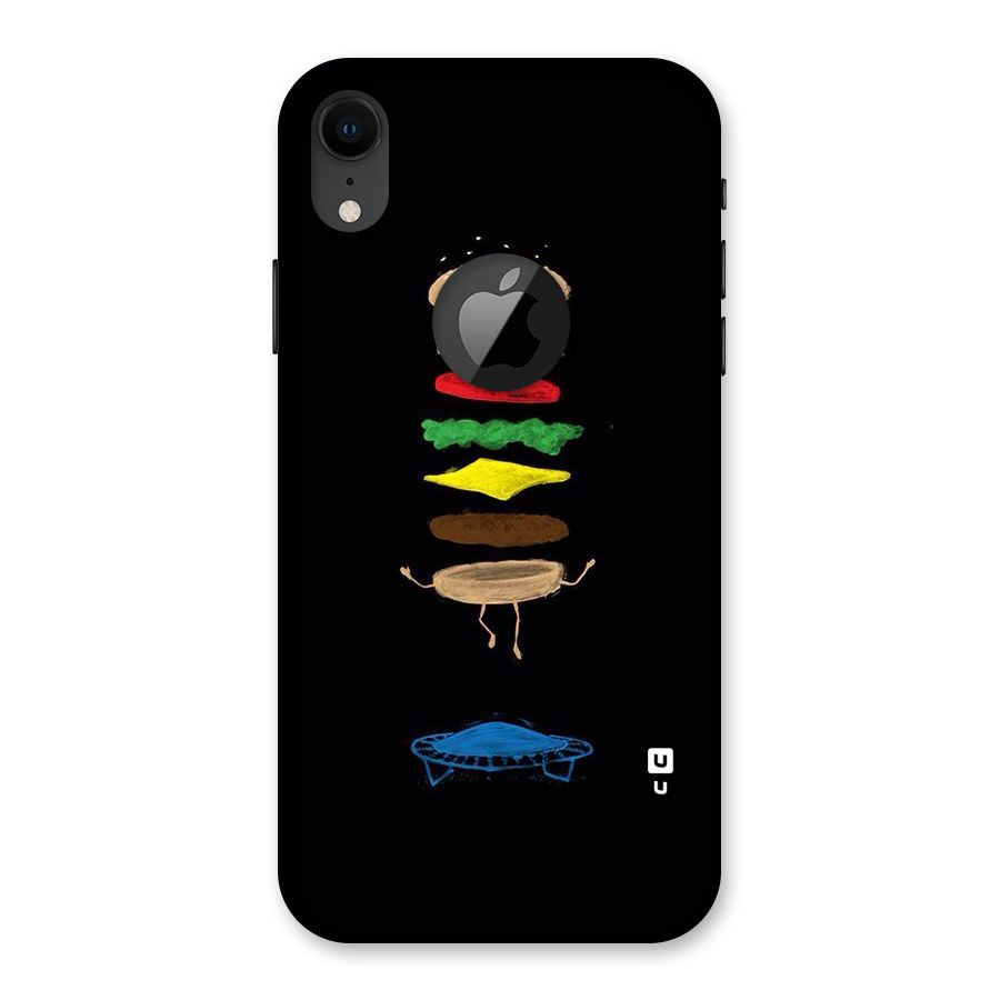 Burger Jump Back Case for iPhone XR Logo Cut
