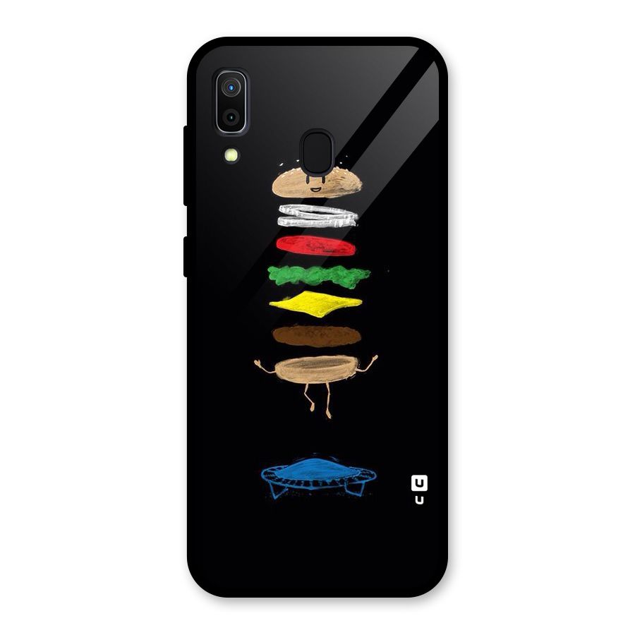 Burger Jump Glass Back Case for Galaxy A30