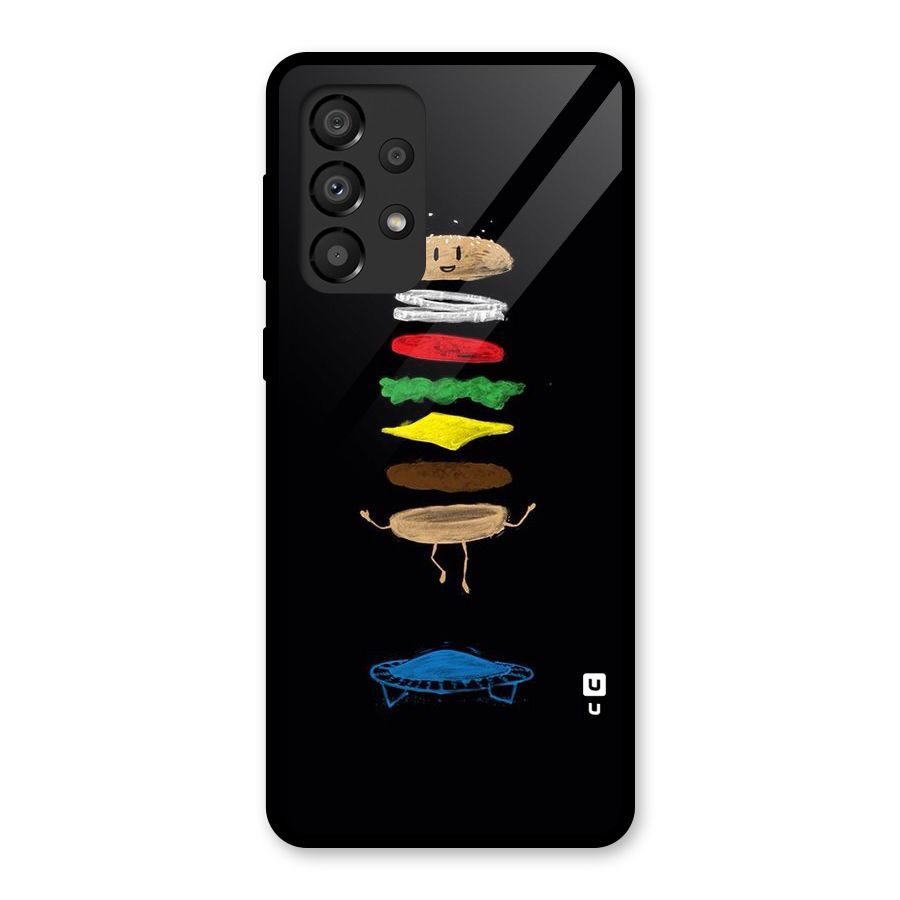 Burger Jump Glass Back Case for Galaxy A33 5G