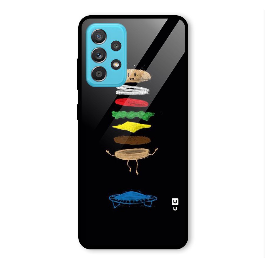 Burger Jump Glass Back Case for Galaxy A52