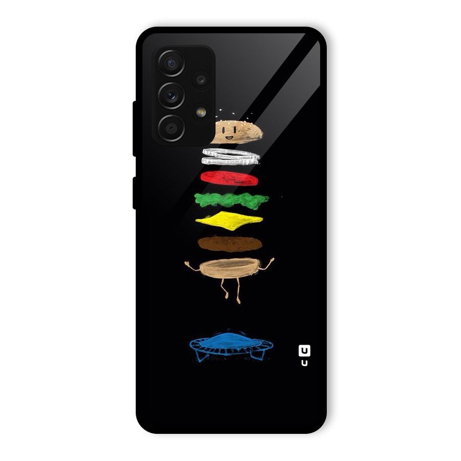 Burger Jump Glass Back Case for Galaxy A53 5G