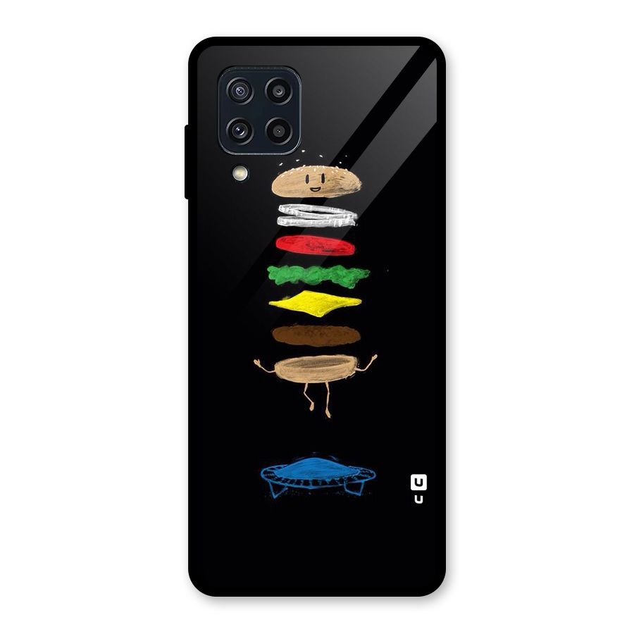 Burger Jump Glass Back Case for Galaxy M32