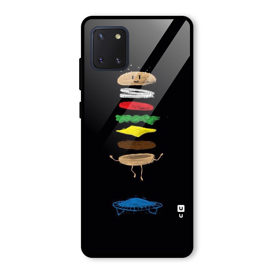 Burger Jump Glass Back Case for Galaxy Note 10 Lite