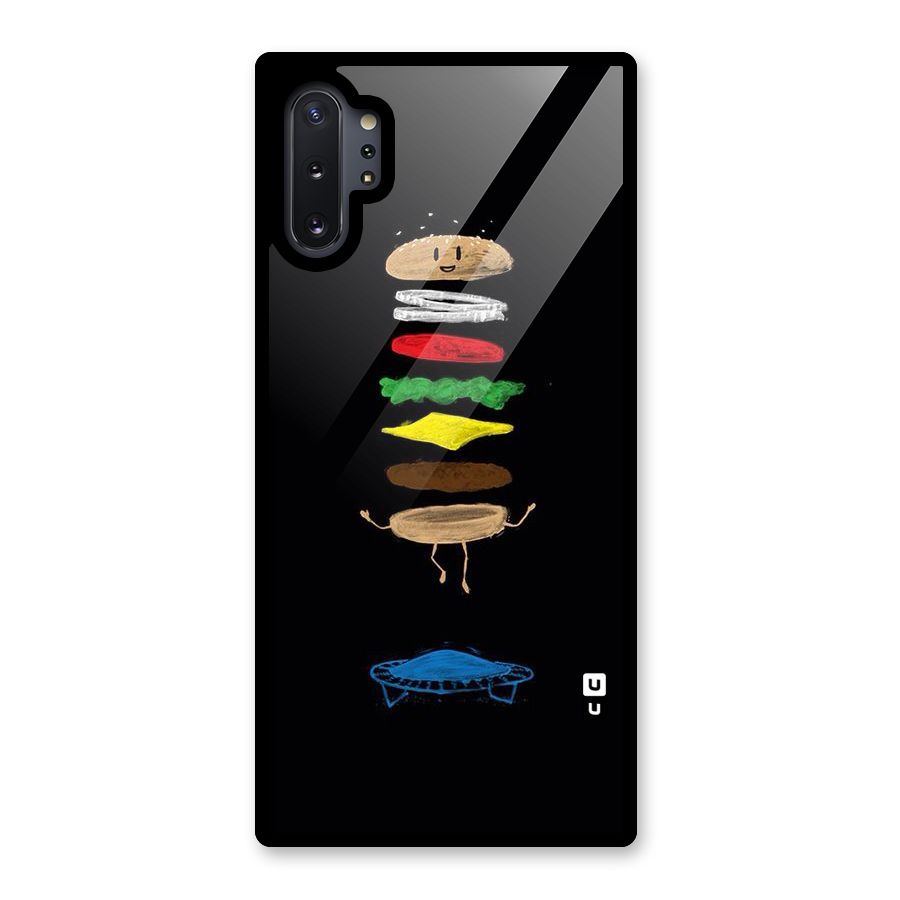 Burger Jump Glass Back Case for Galaxy Note 10 Plus