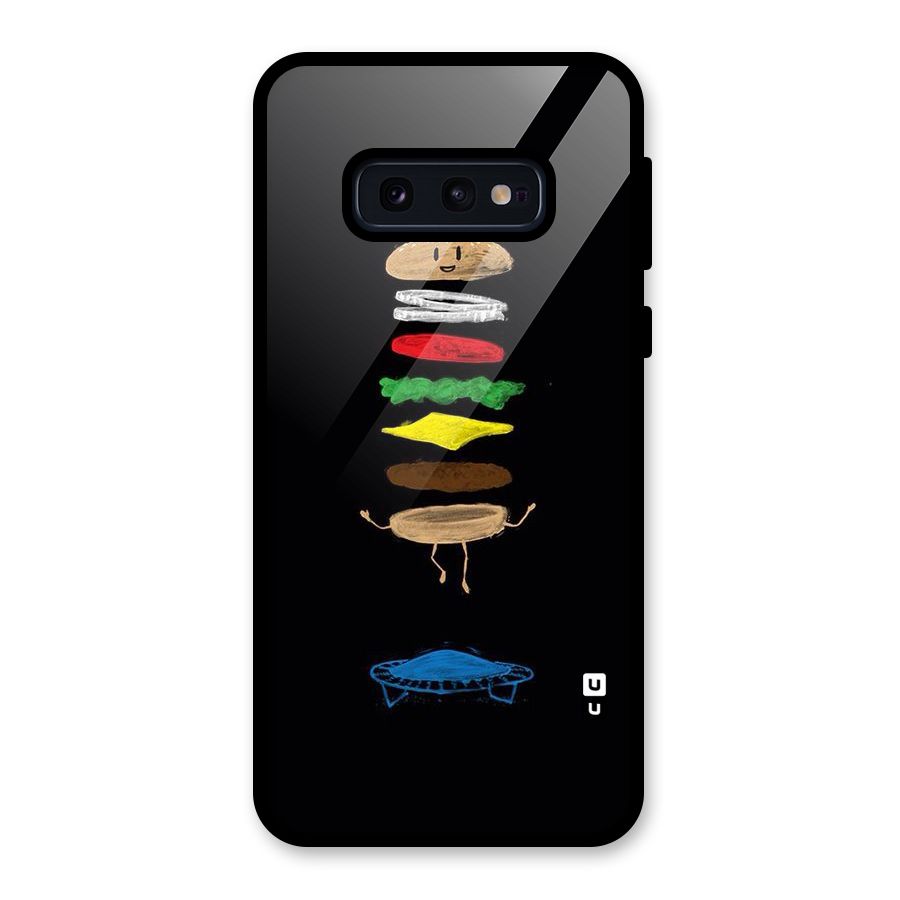 Burger Jump Glass Back Case for Galaxy S10e