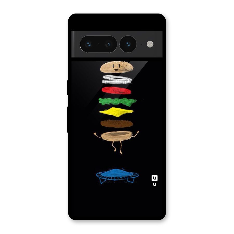 Burger Jump Glass Back Case for Google Pixel 7 Pro