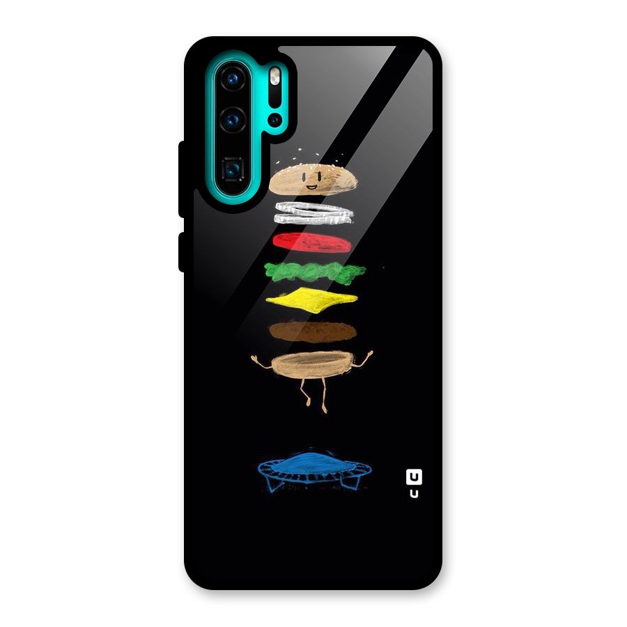 Burger Jump Glass Back Case for Huawei P30 Pro