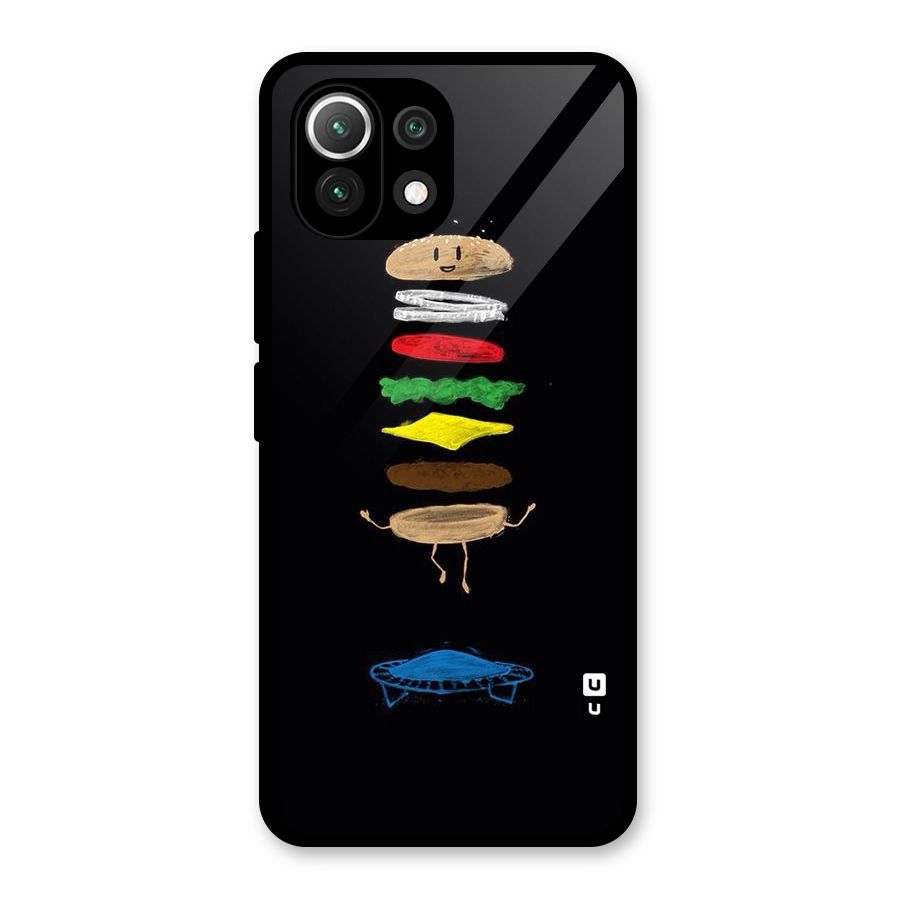 Burger Jump Glass Back Case for Mi 11 Lite NE 5G