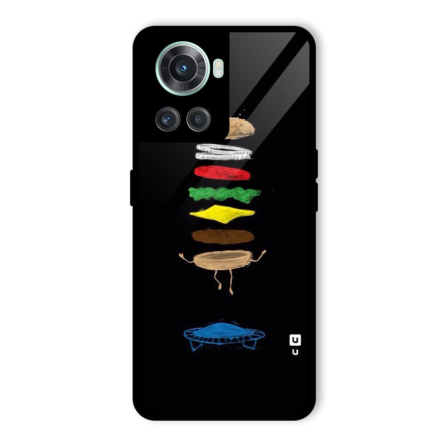 Burger Jump Glass Back Case for OnePlus 10R