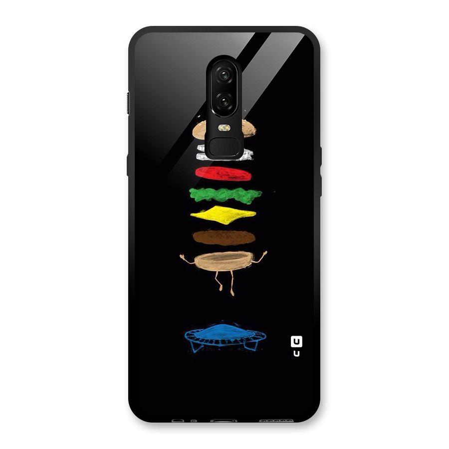 Burger Jump Glass Back Case for OnePlus 6