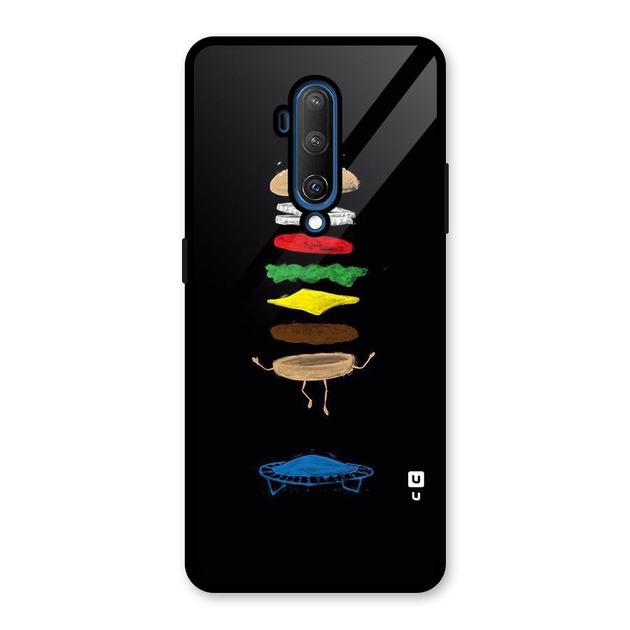 Burger Jump Glass Back Case for OnePlus 7T Pro