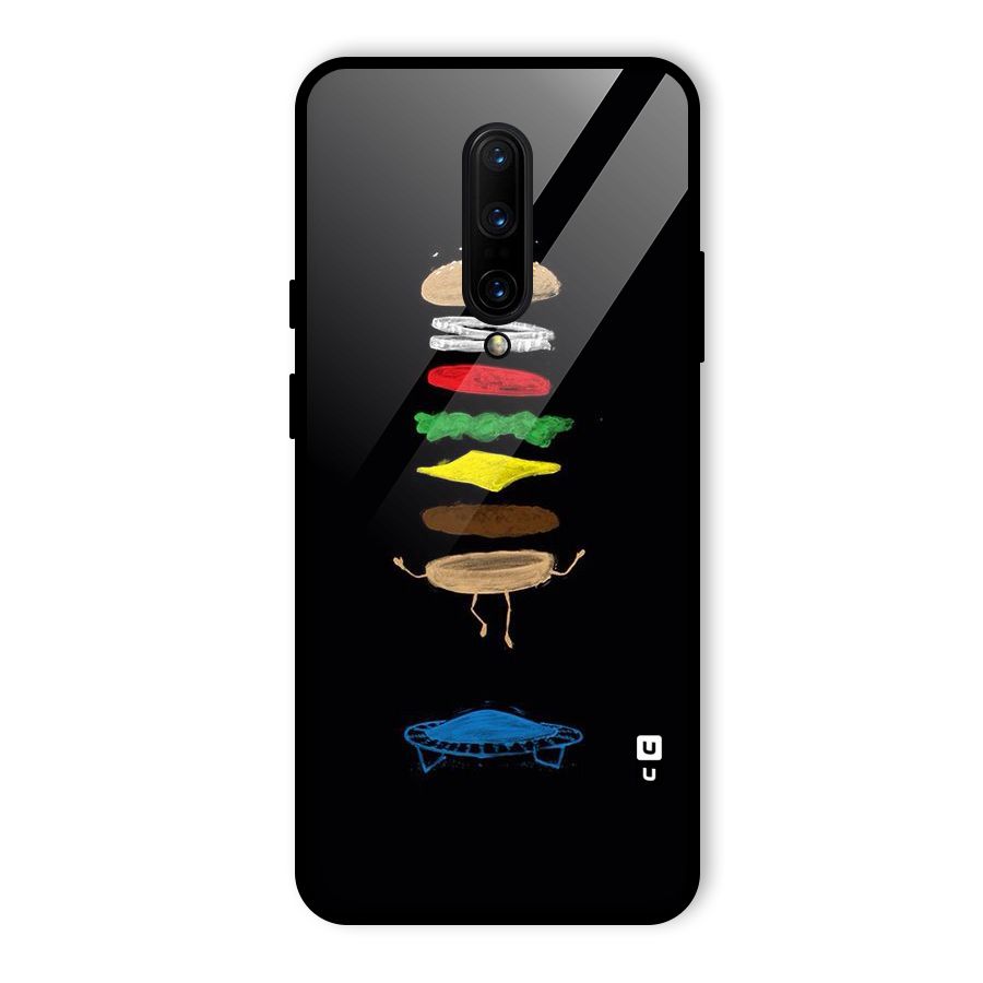 Burger Jump Glass Back Case for OnePlus 7 Pro