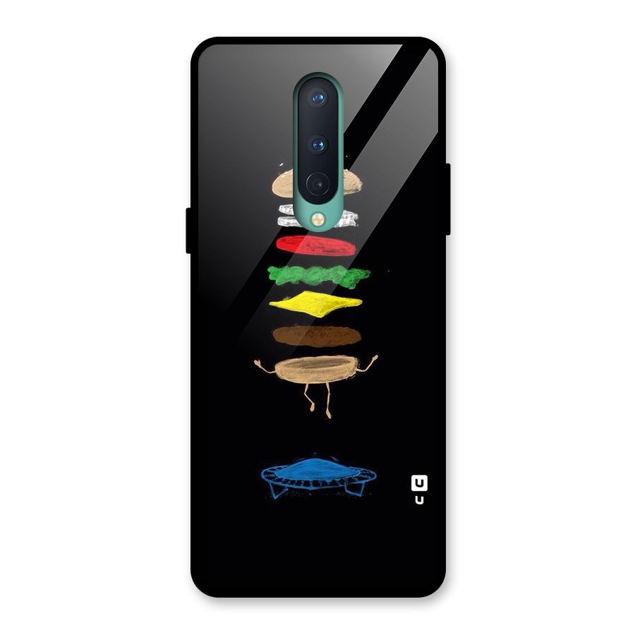 Burger Jump Glass Back Case for OnePlus 8