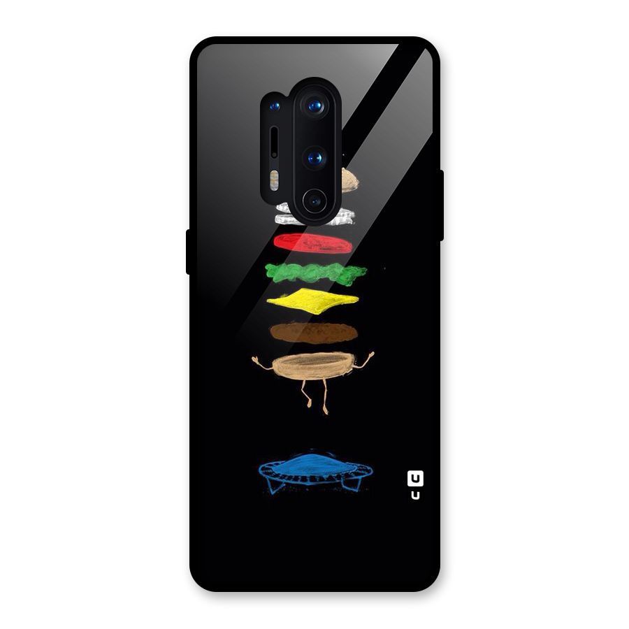 Burger Jump Glass Back Case for OnePlus 8 Pro