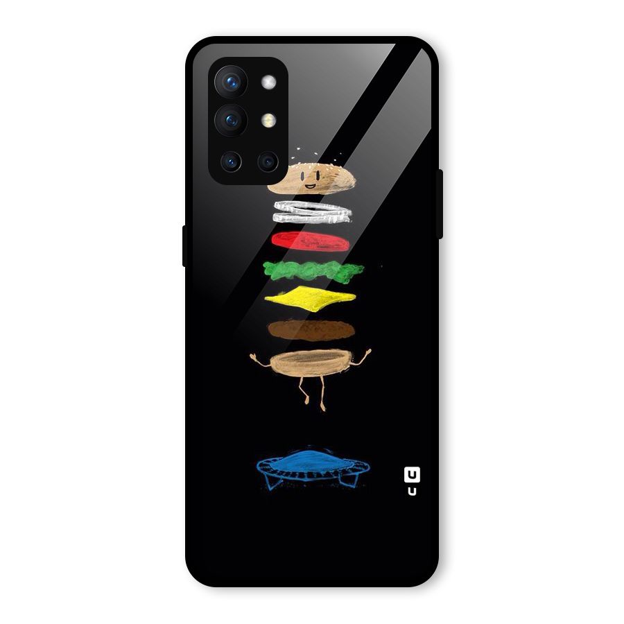 Burger Jump Glass Back Case for OnePlus 9R