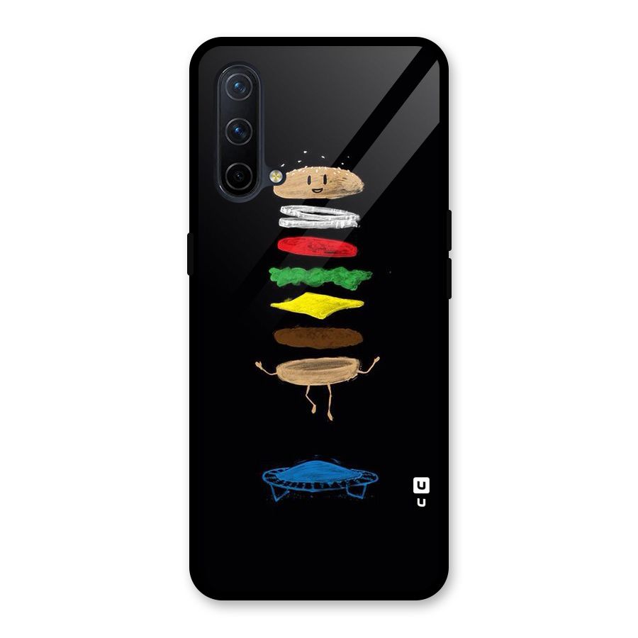 Burger Jump Glass Back Case for OnePlus Nord CE 5G