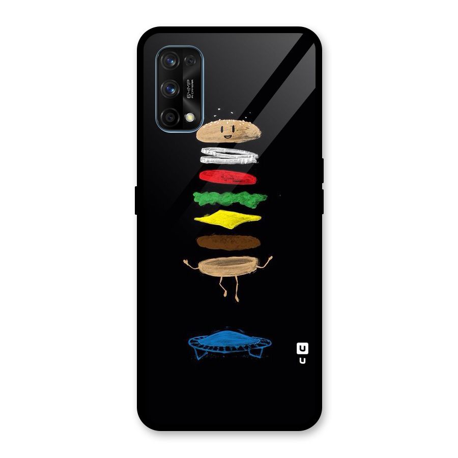 Burger Jump Glass Back Case for Realme 7 Pro