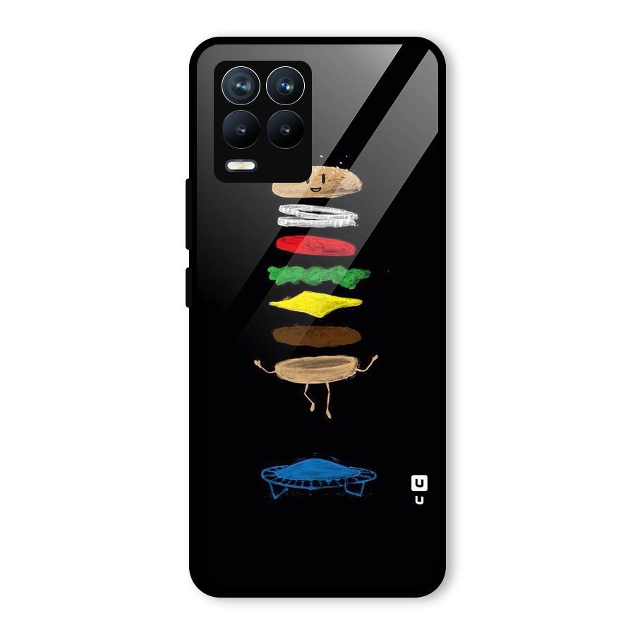 Burger Jump Glass Back Case for Realme 8