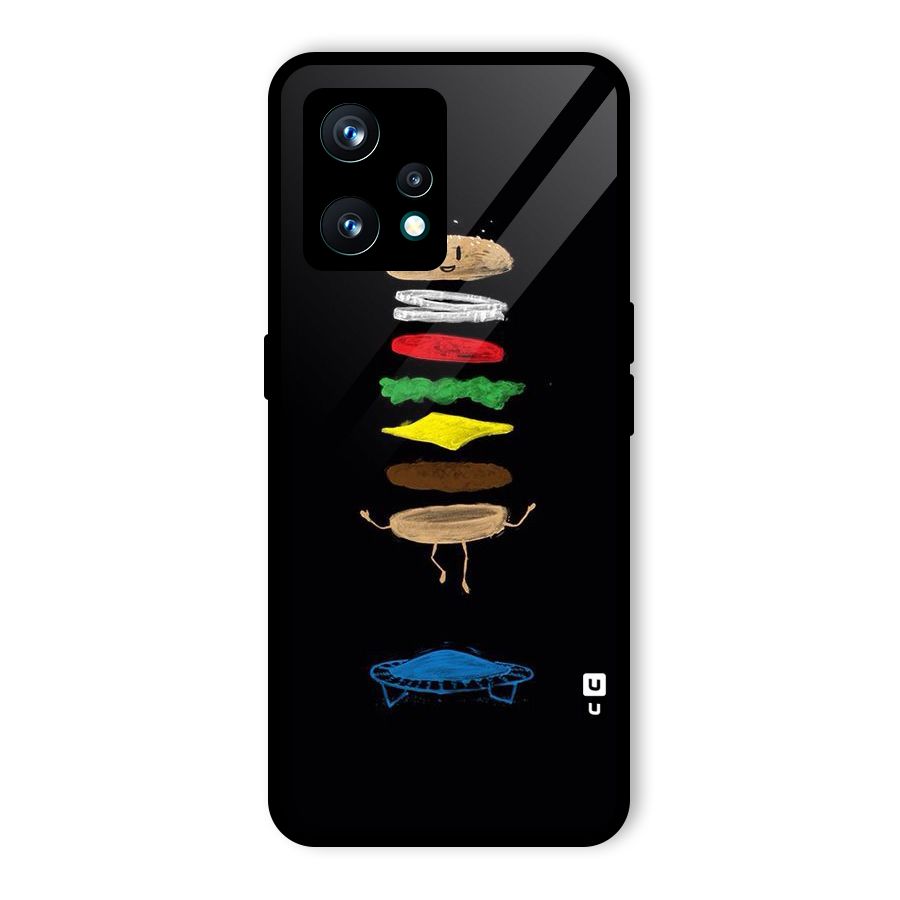 Burger Jump Glass Back Case for Realme 9 Pro Plus 5G