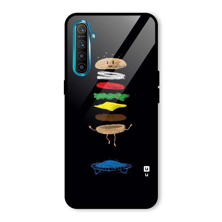 Burger Jump Glass Back Case for Realme X2