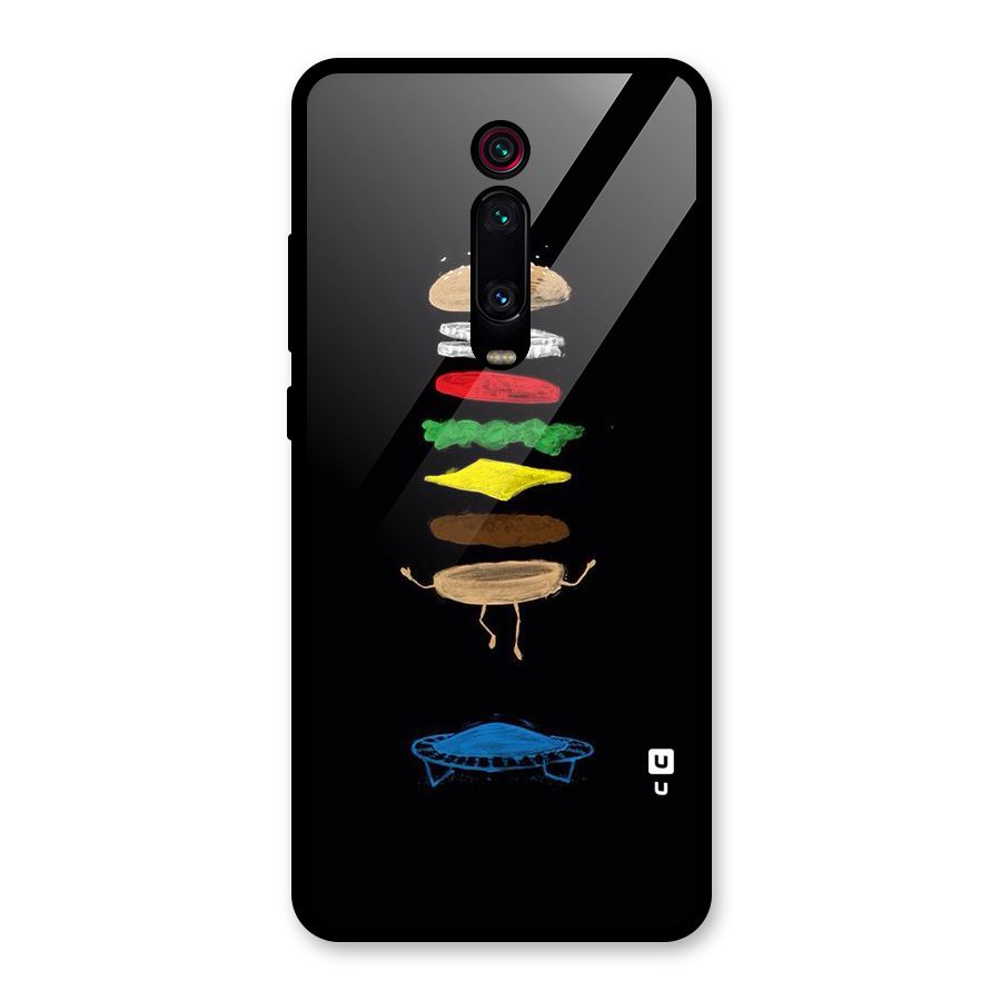 Burger Jump Glass Back Case for Redmi K20