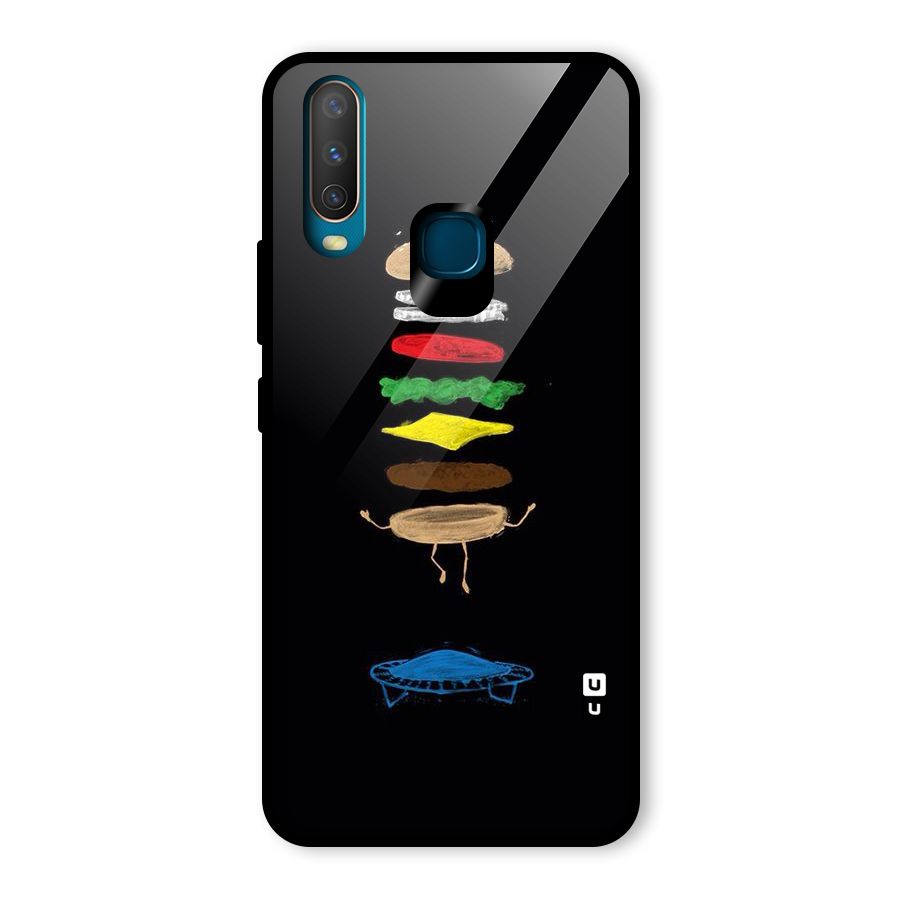 Burger Jump Glass Back Case for Vivo U10