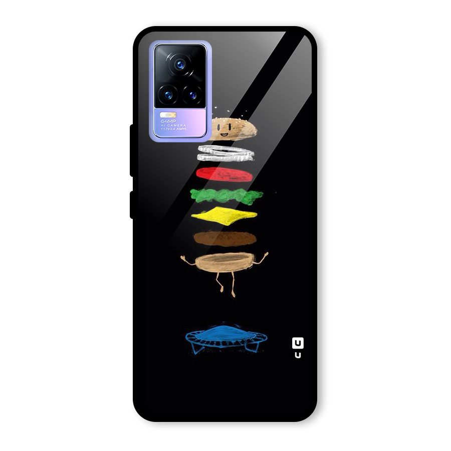 Burger Jump Glass Back Case for Vivo Y73