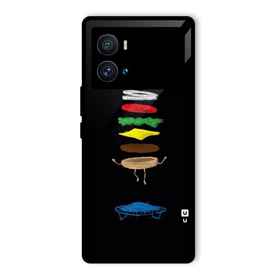 Burger Jump Glass Back Case for Vivo iQOO 9 Pro
