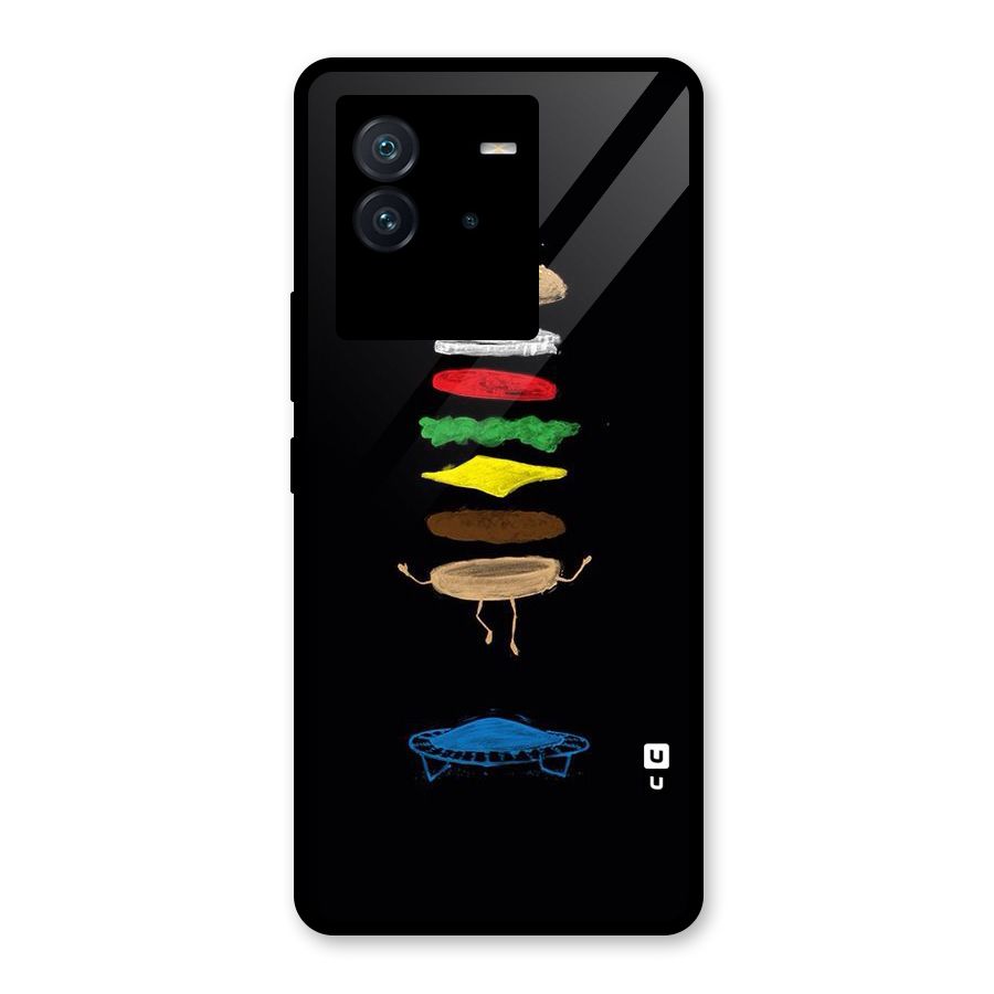 Burger Jump Glass Back Case for Vivo iQOO Neo 6 5G