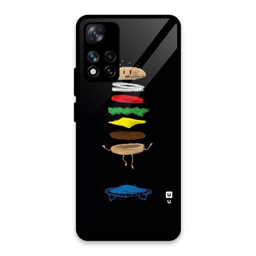 Burger Jump Glass Back Case for Xiaomi 11i HyperCharge 5G