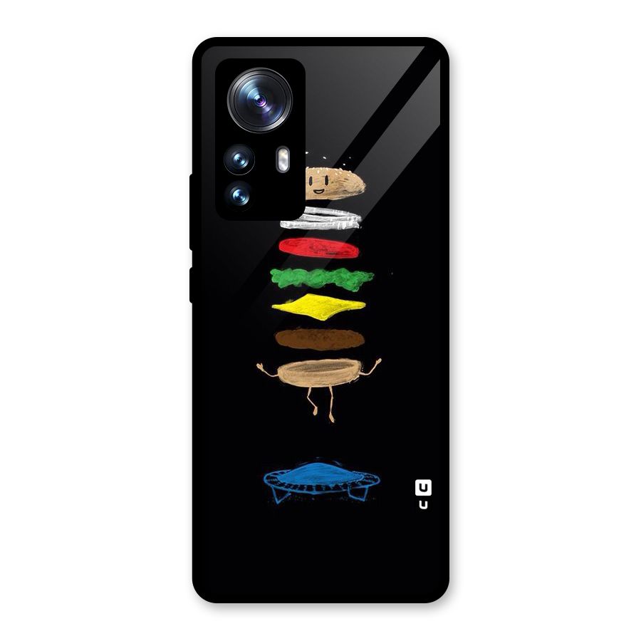 Burger Jump Glass Back Case for Xiaomi 12 Pro