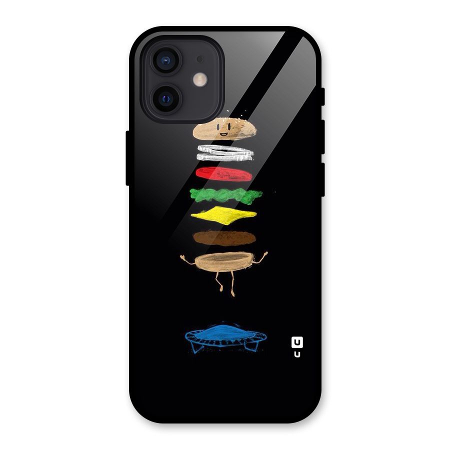 Burger Jump Glass Back Case for iPhone 12