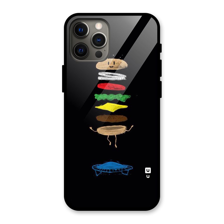 Burger Jump Glass Back Case for iPhone 12 Pro Max