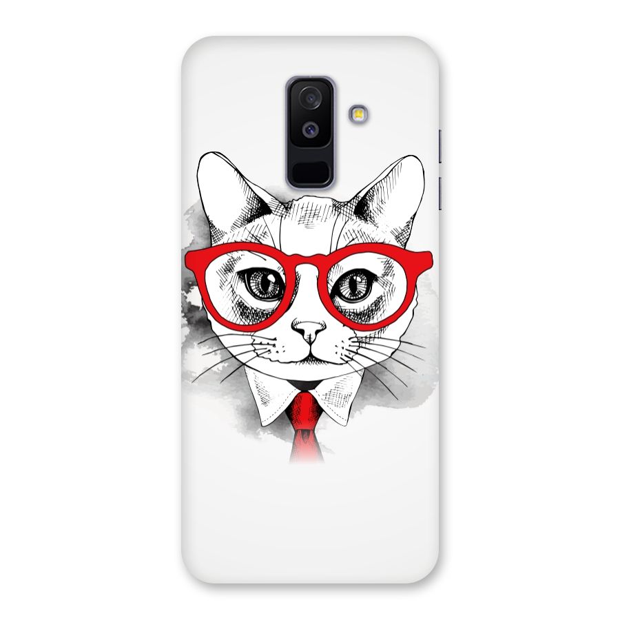 Business Cat Back Case for Galaxy A6 Plus