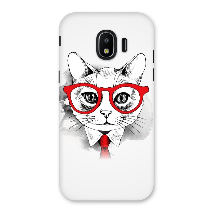Business Cat Back Case for Galaxy J2 Pro 2018
