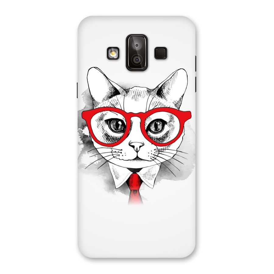 Business Cat Back Case for Galaxy J7 Duo