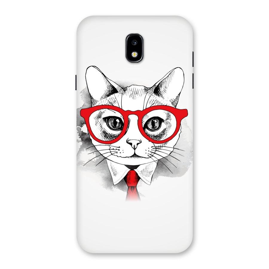 Business Cat Back Case for Galaxy J7 Pro