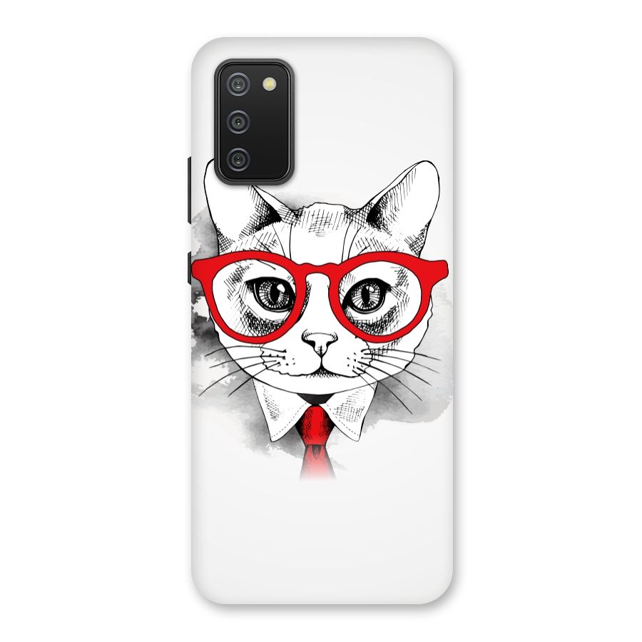 Business Cat Back Case for Galaxy M02s