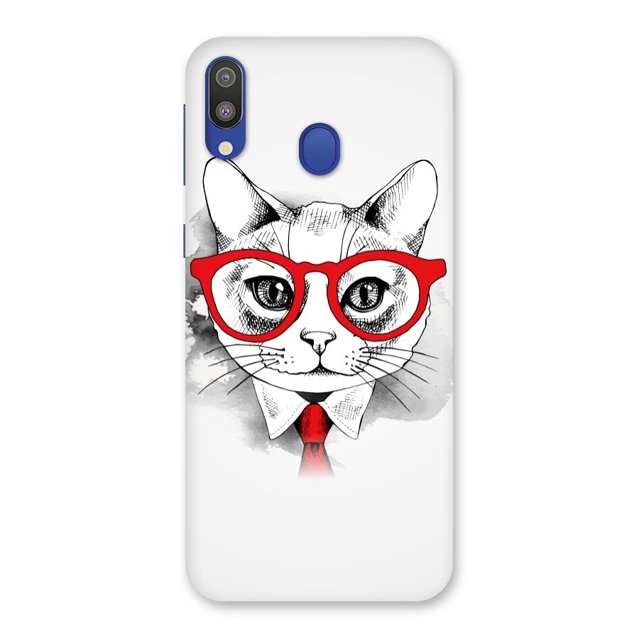 Business Cat Back Case for Galaxy M20