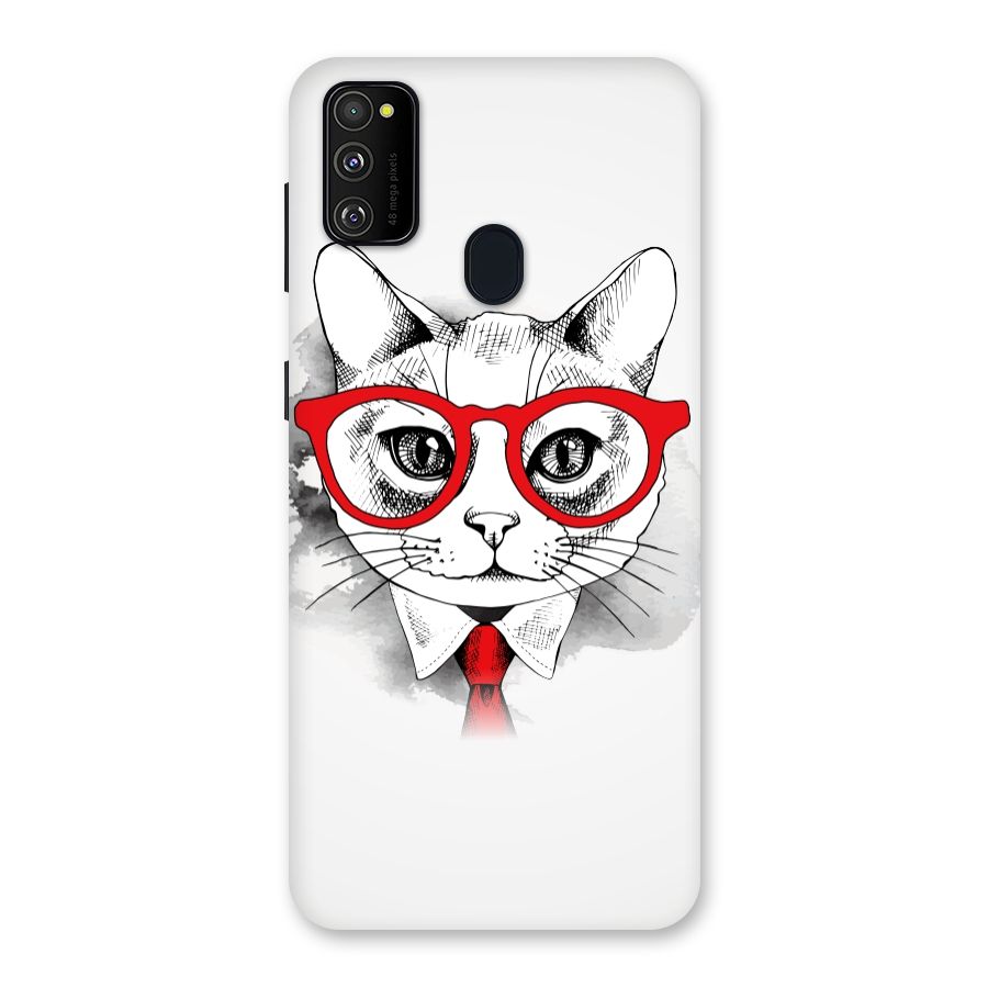 Business Cat Back Case for Galaxy M30s