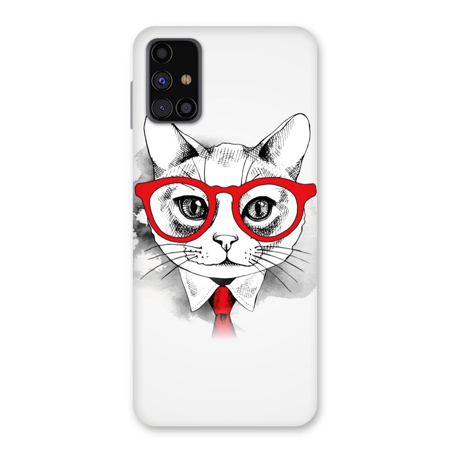 Business Cat Back Case for Galaxy M31s
