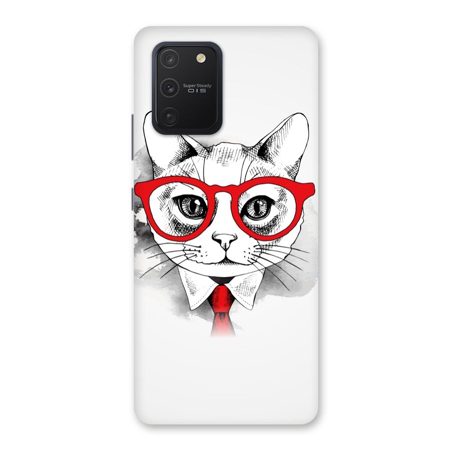 Business Cat Back Case for Galaxy S10 Lite